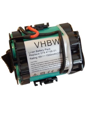 Li-ion accu. 1500maH, 18V - Husqvarna Automower 105, 305, 308, 308X.