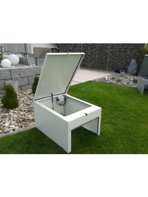 Robot Garage met  Automatische Roldeur Type WIT (XL) #0