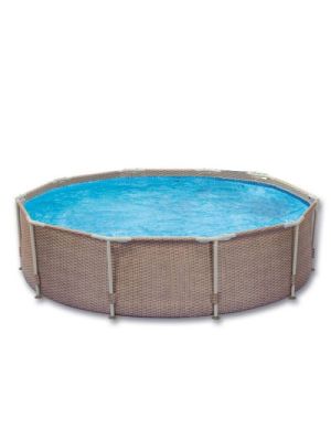 Swing Elite Frame Wicker design zwembad - Ø 305 x 76cm