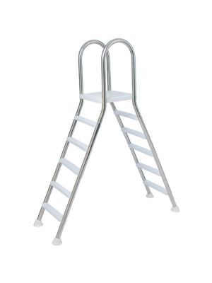 RVS zwembadtrap A frame - 2 x 5 treden