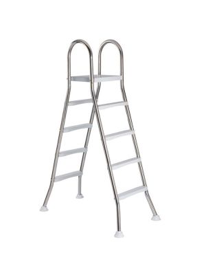 RVS zwembadtrap Deluxe A frame - 2 x 4 treden