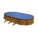 Gre Mauritius ovaal zwembad - 730 x 375 x 132 cm complete set