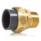 Overgangsschroefverbinding PVC - Brons